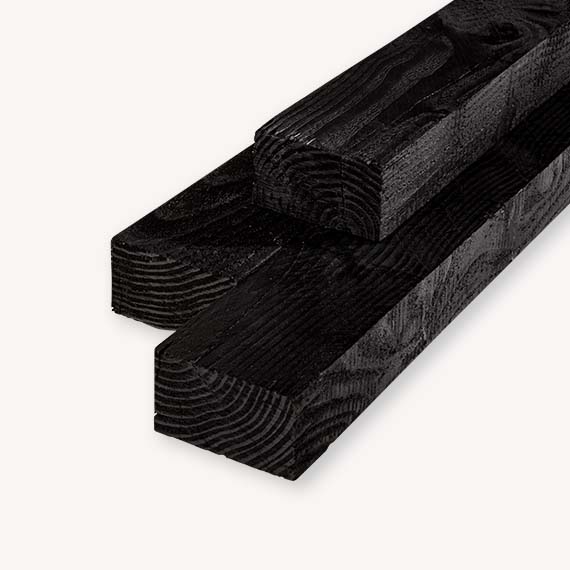 Douglas balk | ruw | zwart | 7x12 cm