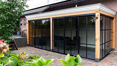 Padouk houten schutting