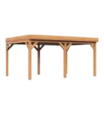 Overkapping met plat dak