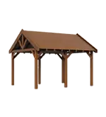 Zadeldak overkapping