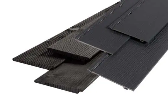 Zwarte gevelbekleding