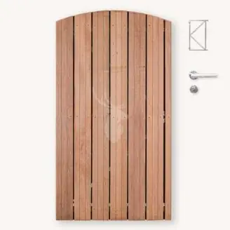 Toogdeur Privacy | hardhout | geen doorkijk