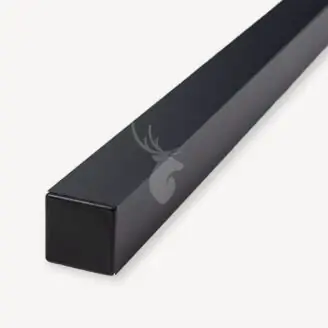 Aluminium paal velufence | Zwart RAL9005 | 7x7 cm | SET