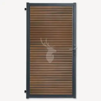 Tuindeur Velufence | composiet | teak brown triple | 190x100 cm