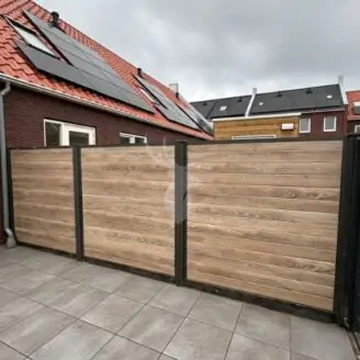 Duofuse kunststof schuttingplank | houtmotief | barnwood grey