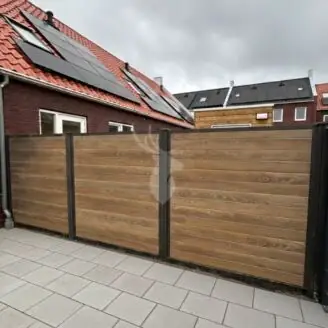 Duofuse kunststof schuttingplank | houtmotief | woodland oak