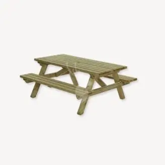 Picknicktafel rechthoek | groen geïmpregneerd