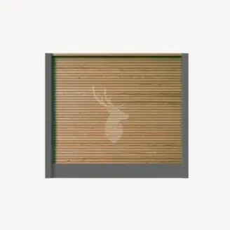 Betowood schutting | groen geïmpregneerd douglas | quattro profiel