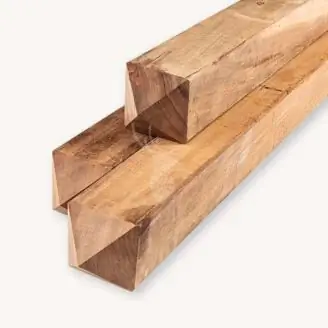 Hardhouten paal | 11,5x11,5 cm | diamantkop