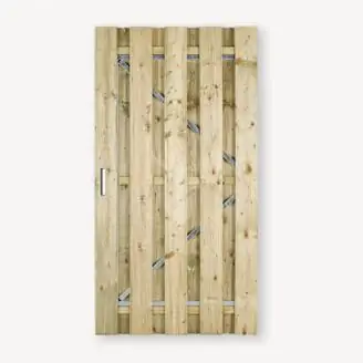 Tuindeur Solide vuren | gem. doorkijk | verzinkt frame