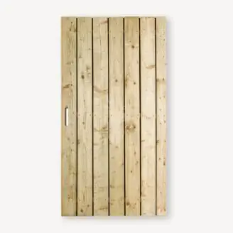 Tuindeur Privacy vuren | geen doorkijk | zwart frame