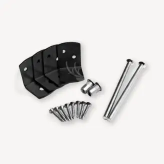 Bevestigingsset betonpalen | zwart