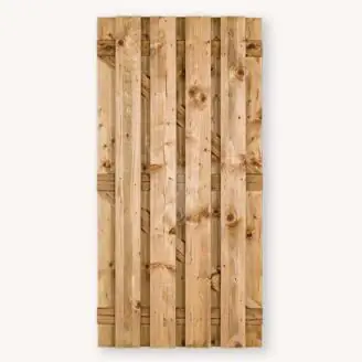 Tuindeur Barneveld | bruin grenen