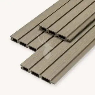 Fiberdeck composiet rabatdeel triple | light grey