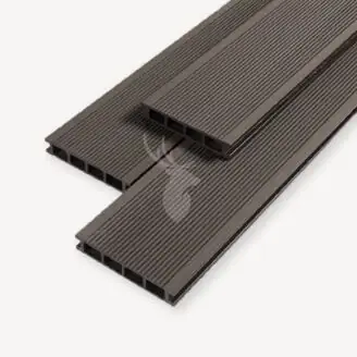 Duofuse vlonderplank Ribbel | Graphite Black | 16,2 cm