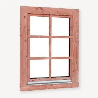 Douglas draai/kiepraam met dubbelglas | 120,4x84,4 cm