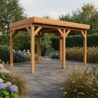 Douglas overkapping IJssel XL1 | douglas blank geïmpregneerd | 447x305 cm