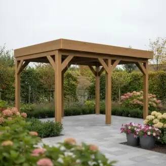 Douglas overkapping IJssel XL1 | douglas groen geïmpregneerd | 447x305 cm