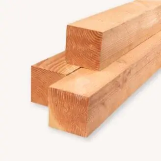 Douglas paal | blank fijnbezaagd | 15x15 cm