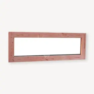 Douglas vast raam met dubbelglas | 40x150 cm