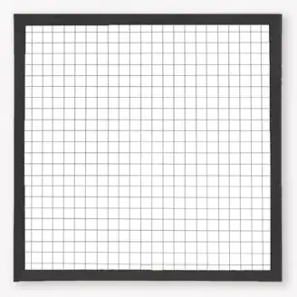 Gaaspaneel met rand | grenenhout | zwart