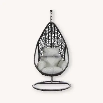 Hangende relax fauteuil | zwart