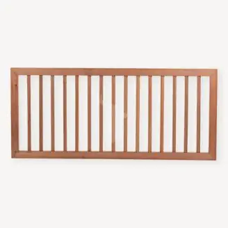 Tuinhek hardhout | recht in kader