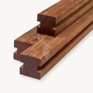 Velufence hardhouten sleufpaal | 8,8x8,8 cm