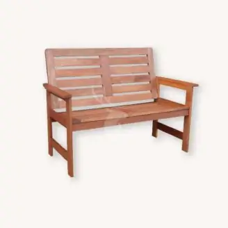 FSC hardhouten tuinbank | horizontale leuning | 120 cm
