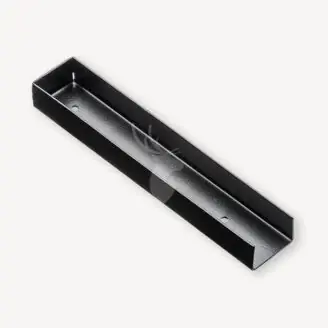 Hoek/muurprofiel voor beton onderplaten | zwart 