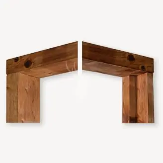 Kozijnset voor Solide/Privacy tuindeur | vuren | bruin geïm.