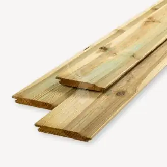 Vuren rabatdeel | groen geïmpregneerd