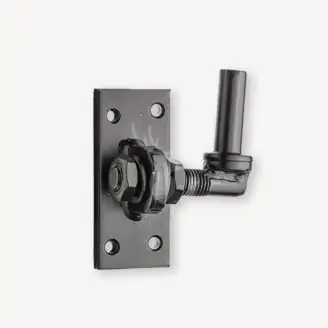 Plaatduim verstelbaar | zwart | plaat: 45x100 mm | per st