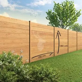 Tuinscherm Velufence | douglas | houten palen