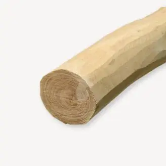 FSC Robinia paal | spintvrij geschuurd | 16-18 cm