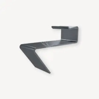 Aslon RVS begin/eindklem voor alu. onderligger | per stuk