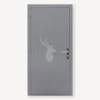 Hardhout buitendeur gegrond | enkel | 221x109 cm