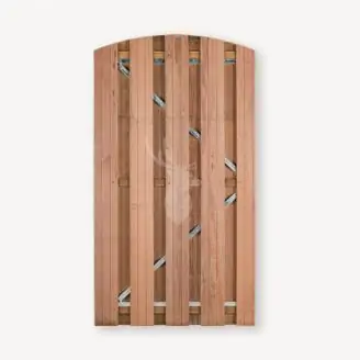 Toogdeur Solide hardhout | gem. doorkijk | verzinkt frame