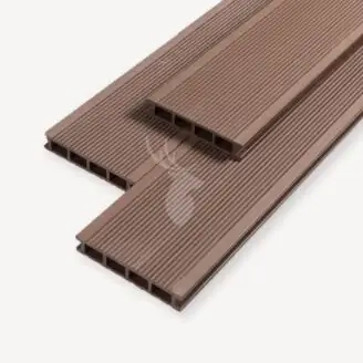 Duofuse vlonderplank Ribbel | Tropical Brown | 16,2 cm