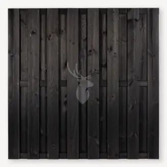 Tuinscherm Barneveld | zwart gespoten | 180x180 cm