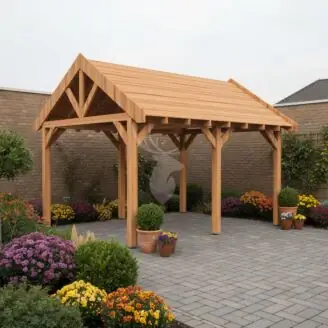 Douglas zadeldak Regge XL2 | douglas blank geïmpregneerd | 547x344 cm