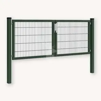 Dubbelstaafmat dubbele poort | groen