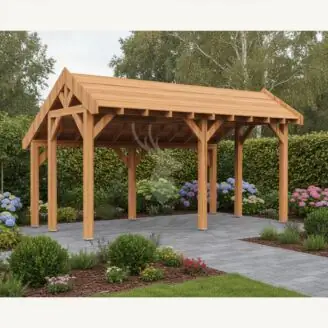 Douglas kapschuur Linge XL2 | douglas onbehandeld | 547x344 cm