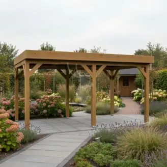 Douglas overkapping IJssel XL2 | douglas groen geïmpregneerd | 547x305 cm