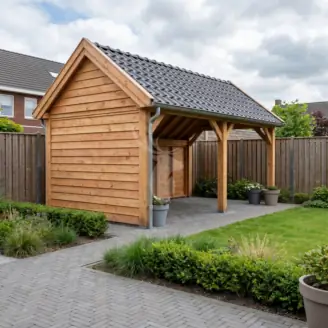 Kapschuur | hout | 400x300 cm