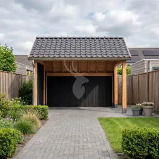 Kapschuur | hout | 400x300 cm