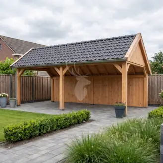 Kapschuur | hout | 800x300 cm