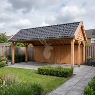 Kapschuur | hout | 600x300 cm
