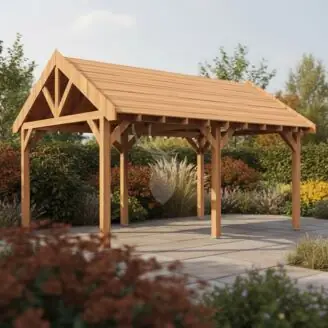 Douglas zadeldak Regge XXL2 | douglas blank | 547x444 cm