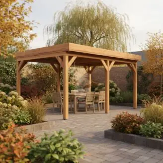 Douglas overkapping IJssel XXL2 | douglas blank geïmpregneerd | 547x405 cm